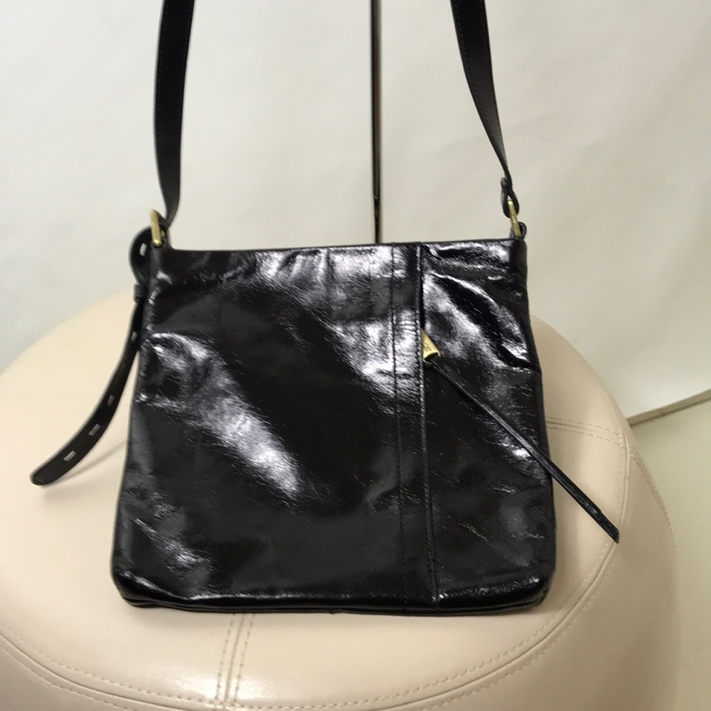 Hobo cross bag black leather